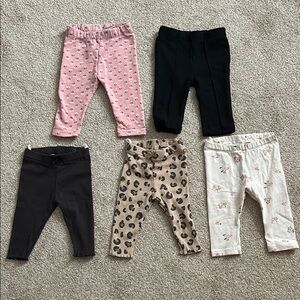 H&M Baby Girl Leggings EUC